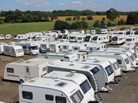 Storage for motorhomes or caravans.